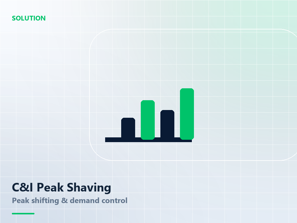 Commercial and Industrial Peak Shaving Solution