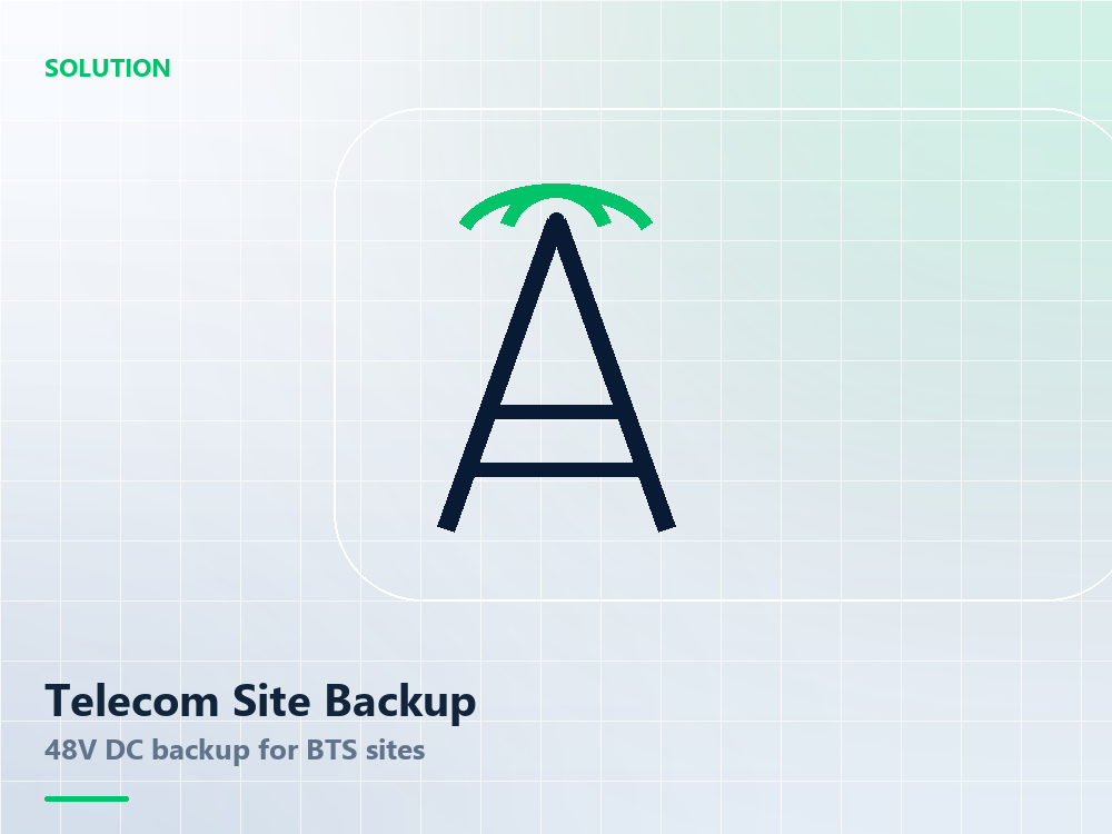 Telecom Base Station Backup Power Solution